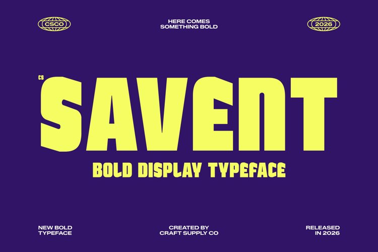 Preview of CS Savent Font