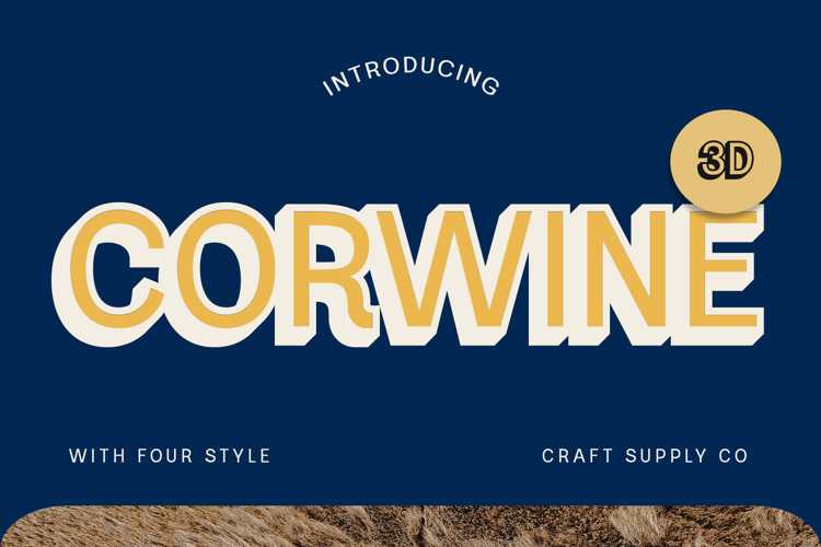 Corwine 3D Font