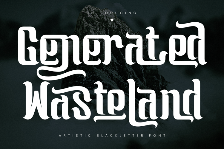 Preview of Generated Wasteland Font