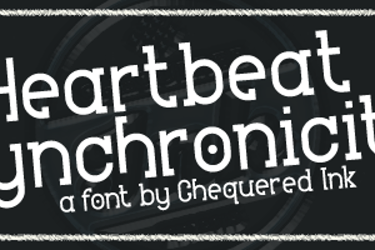 Heartbeat Synchronicity Font