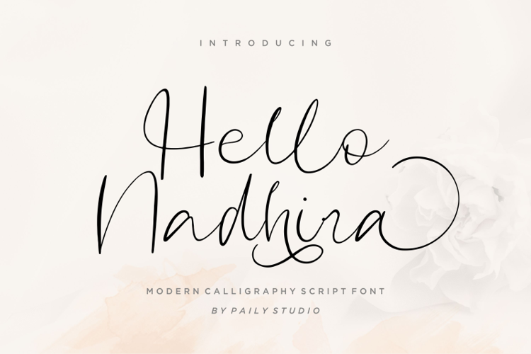Hello Nadhira Font