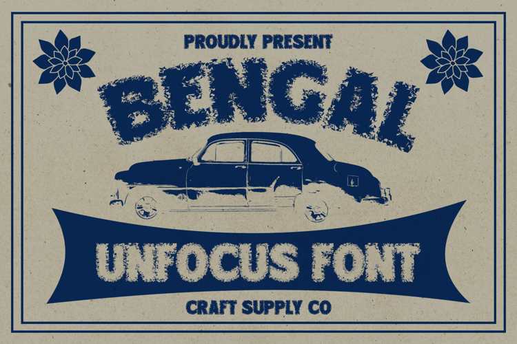 Bengal Unfocus Font