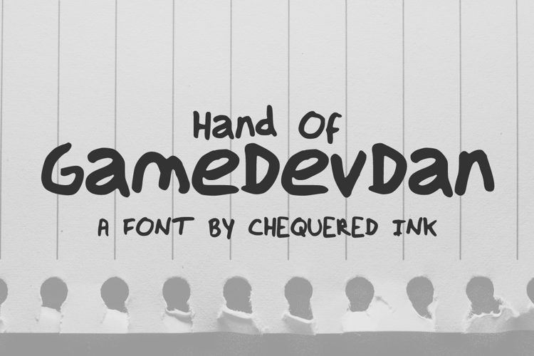 Hand Of GameDevDan Font