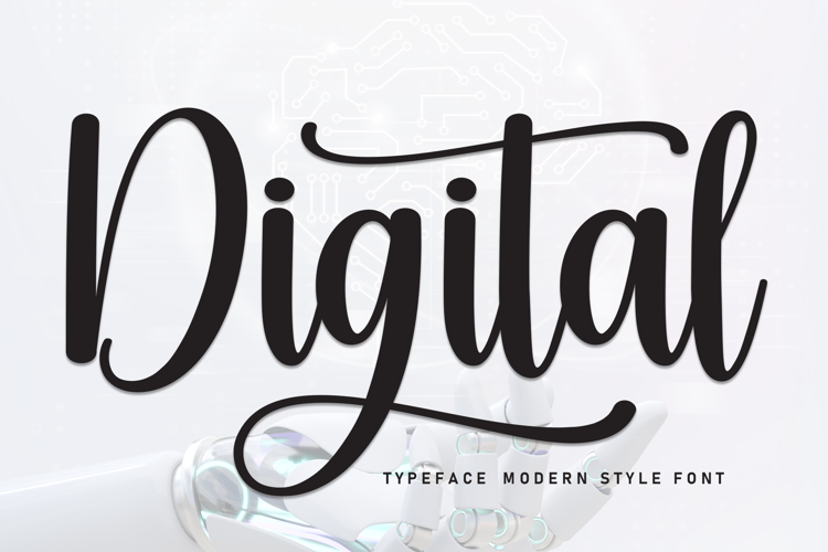 Preview of Digital Font
