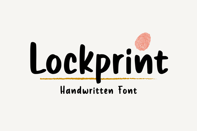 Lockprint Font