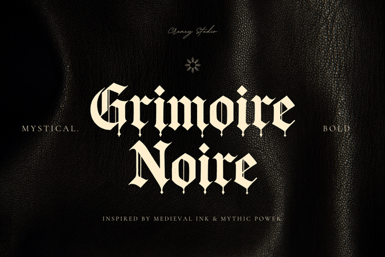 Preview of Grimoire Noire Font