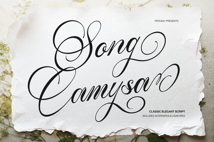 Preview of Song Camysa Font