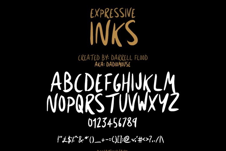 Expressive Inks Font
