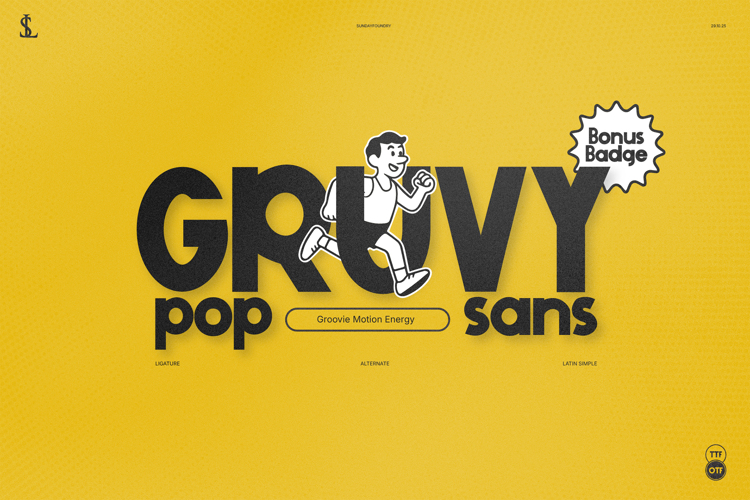 Preview of Gruvy Pop Sans (Demo Version) Font