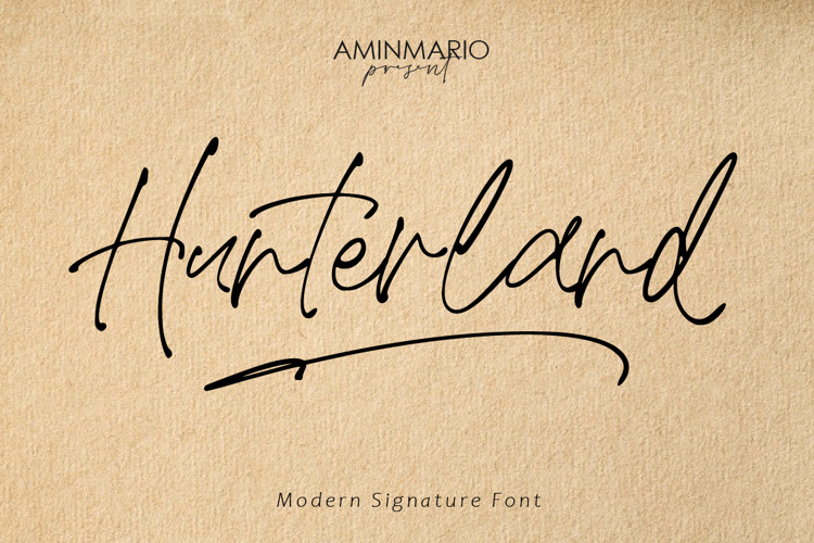 Hunterland Font