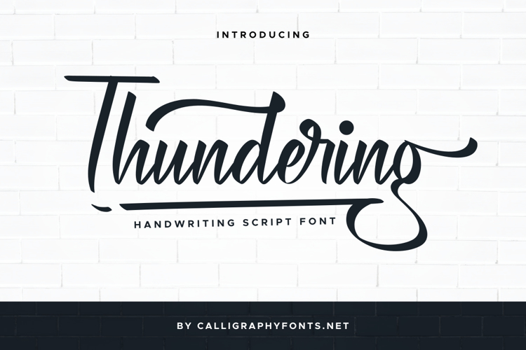 Thundering Font