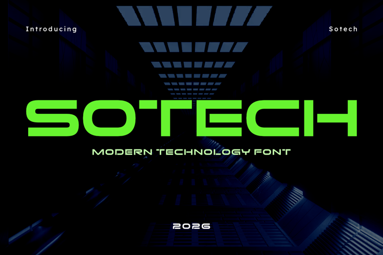 Preview of Sotech Font