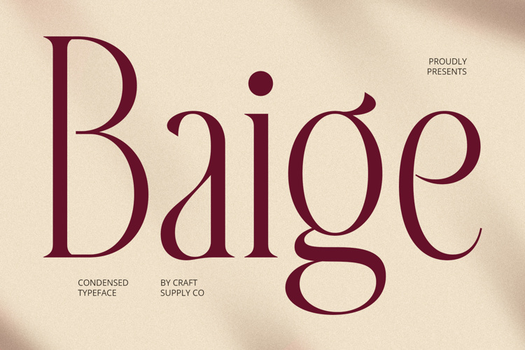 Preview of Baige Font