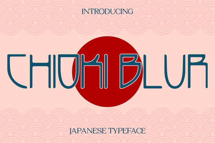 Preview of Chioki Blur Font