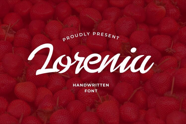 Preview of Lorenia Sweet Feminine Font