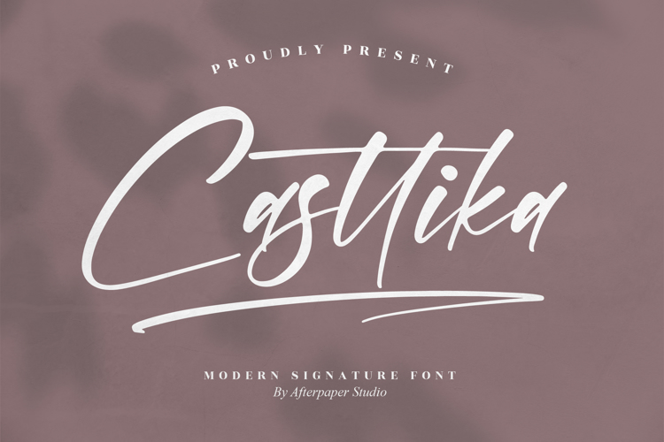 Preview of Casttika Font