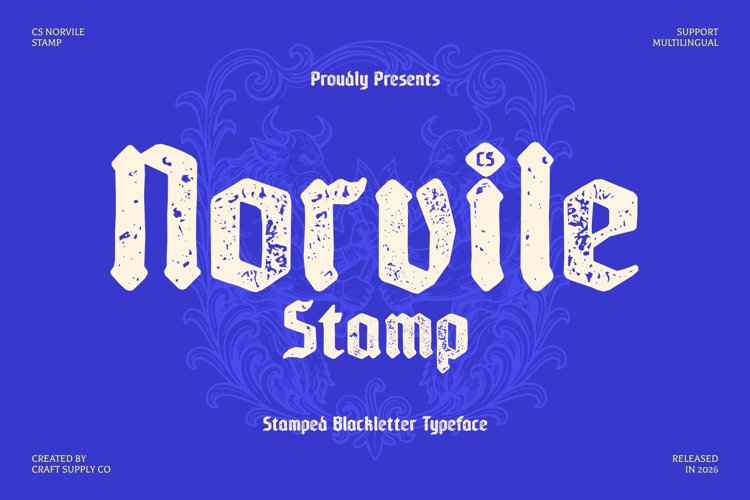 Preview of CS Norvile Stamp Font