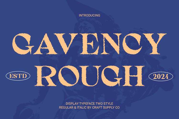 Gavency Rough Font