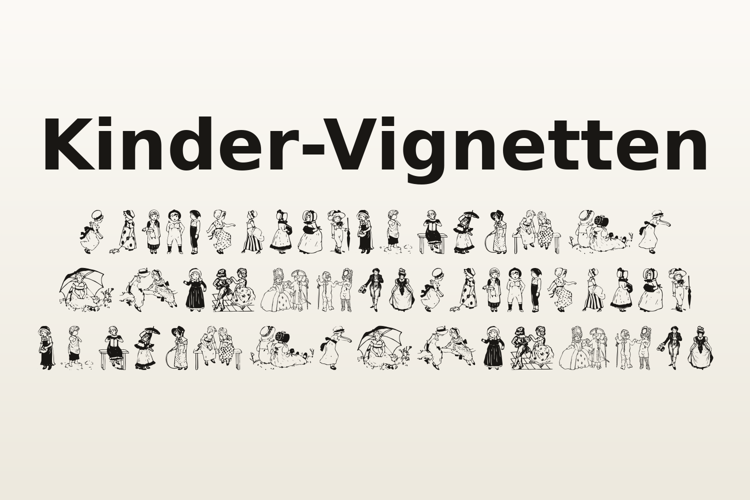 Preview of Kinder-Vignetten Font