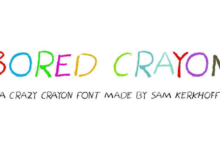 Bored Crayon Font