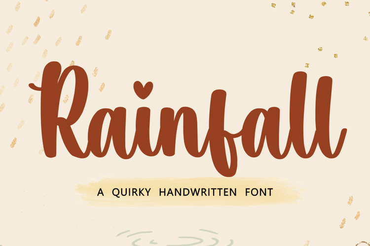 Rainfall Font