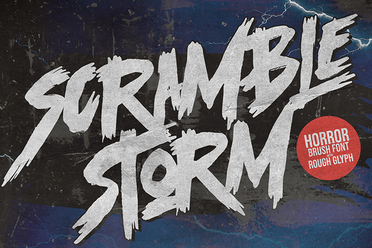 Scramble Storm Font