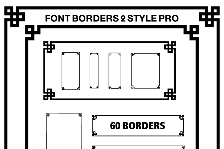 Font Borders 2 Style Pro