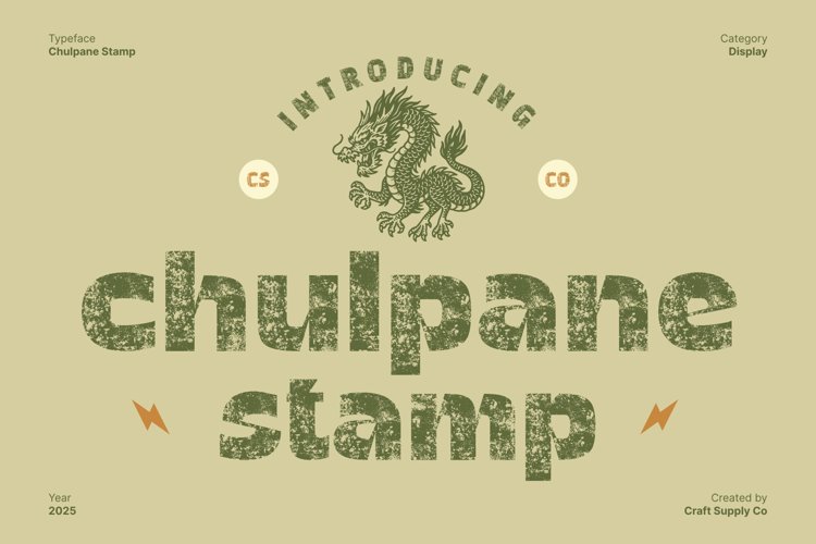 Preview of Chulpane Stamp Font