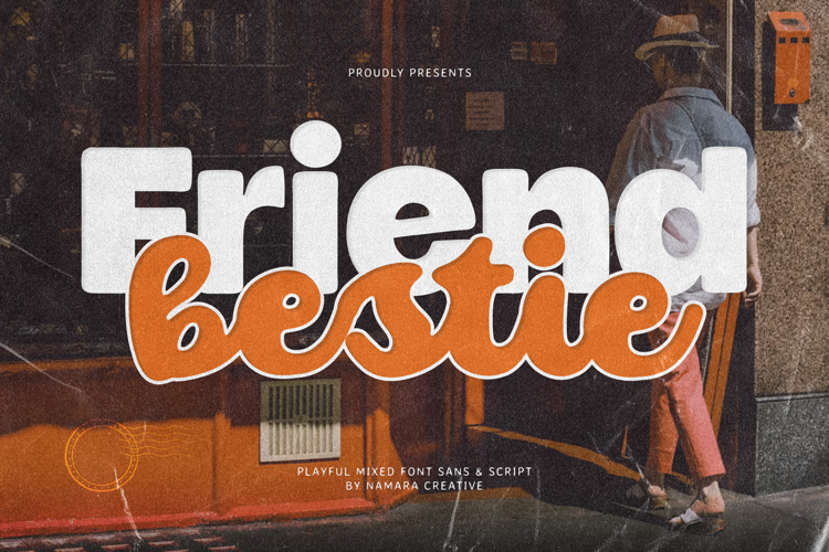 Preview of Friend Bestie Font