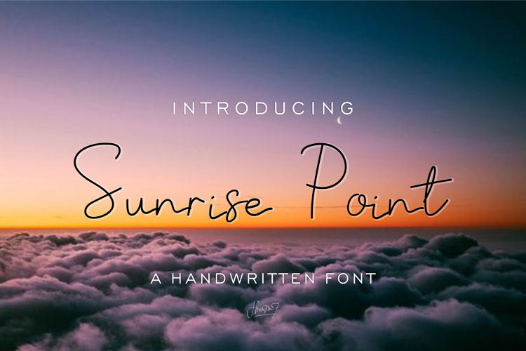 Sunrise Point Font