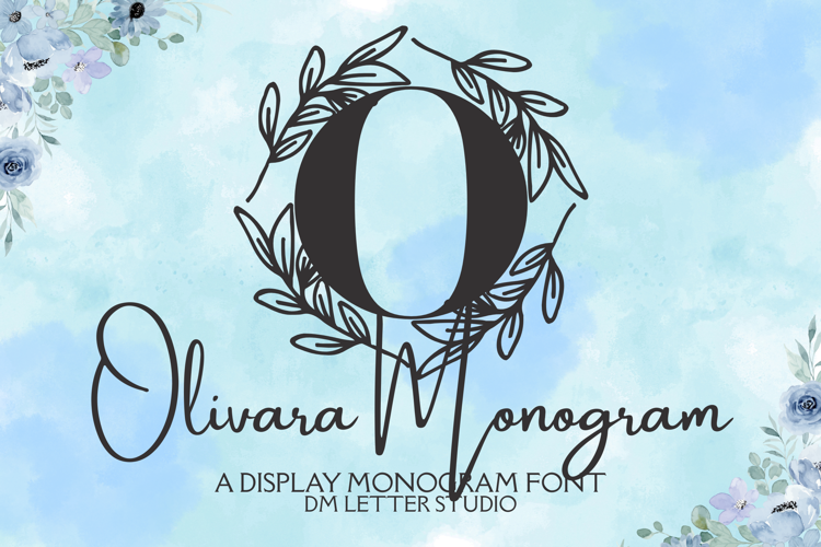 Preview of Olivara Monogram Font