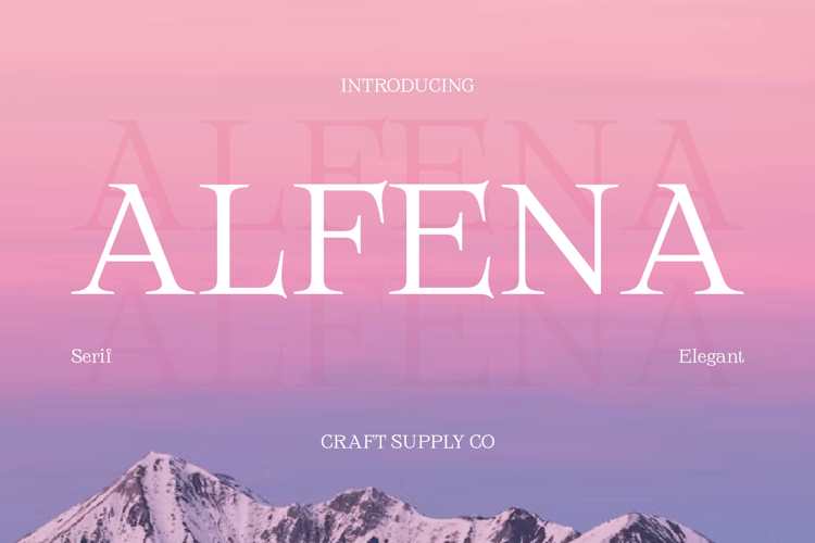 Alfena Font