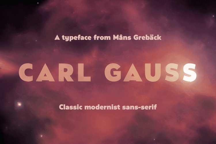 Carl Gauss Font