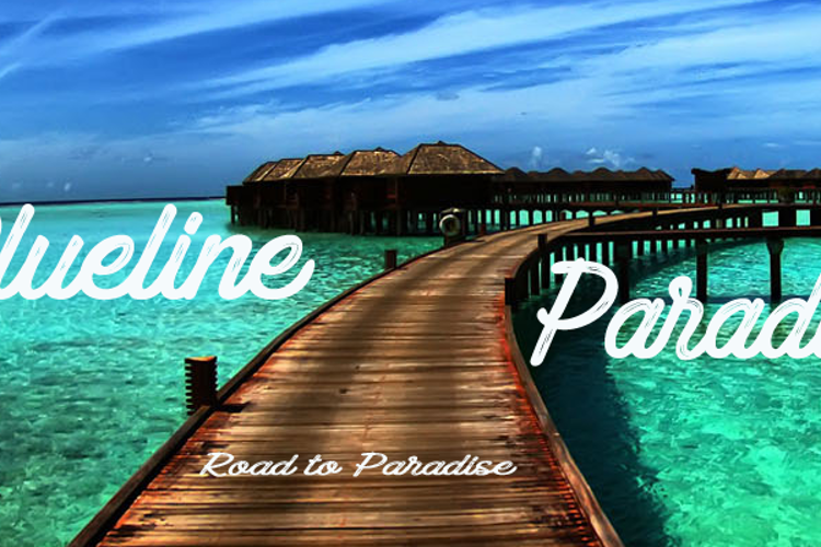 Blueline Paradise Font