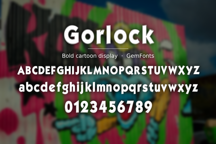 Preview of Gorlock Font