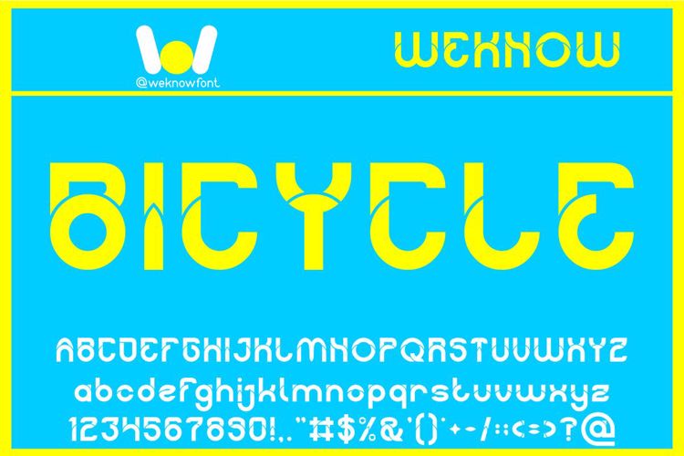 BICYCLE Font