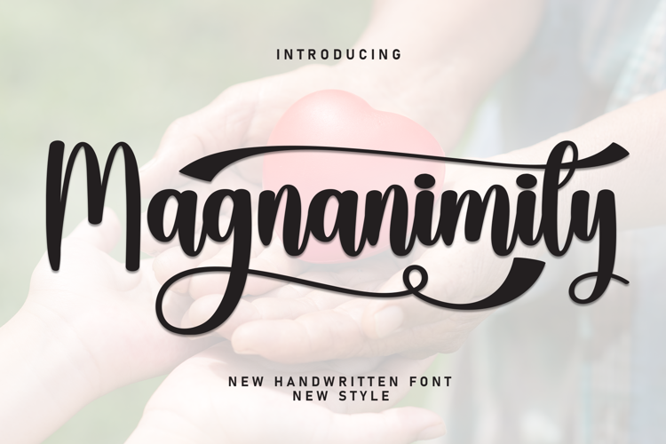Preview of Magnanimity Font