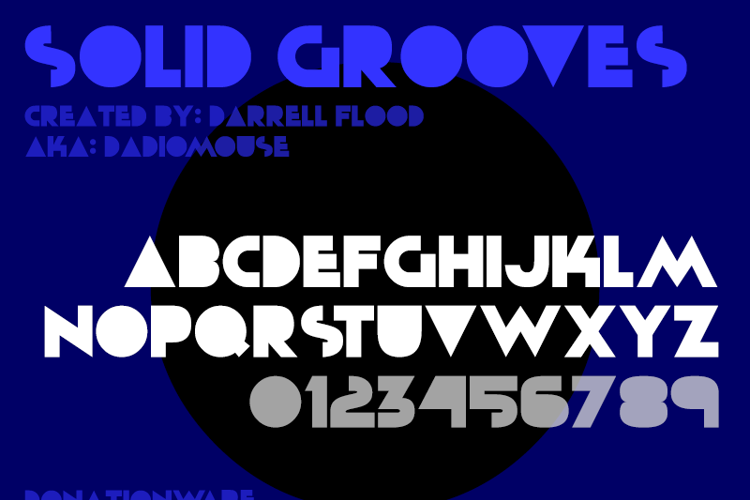 Solid Grooves Font