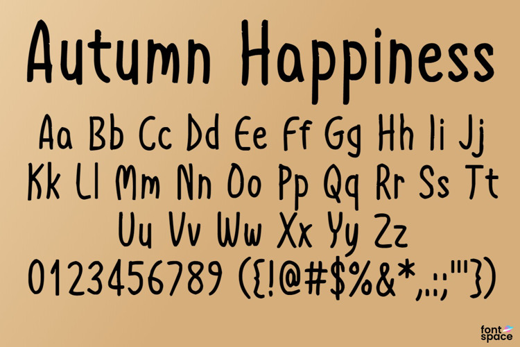 Autumn Happiness Font