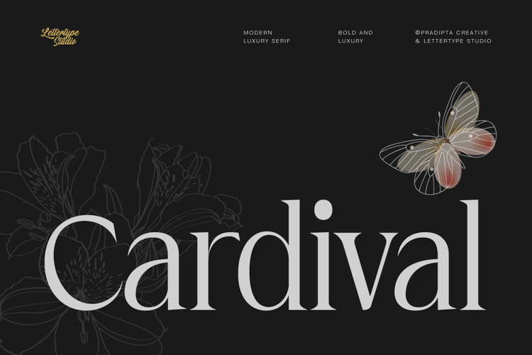 Preview of Cardival Font