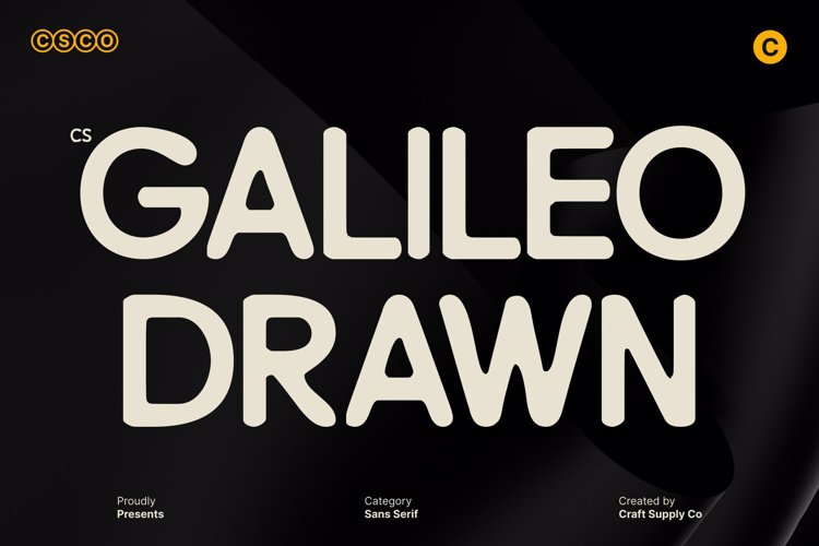 Preview of CS Galileo Drawn Font