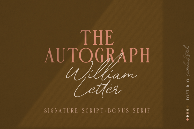 William Letter Signature Font