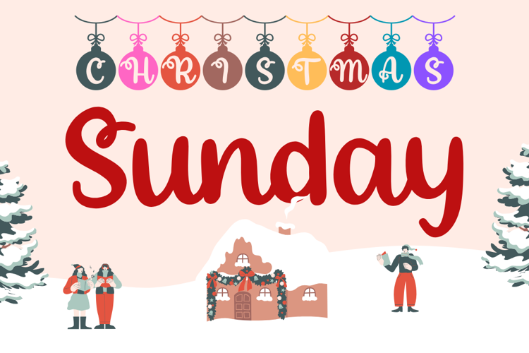 Bt Christmas Sunday Font