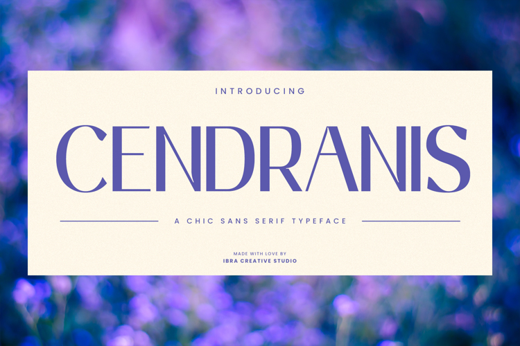 Preview of Cendranis Font