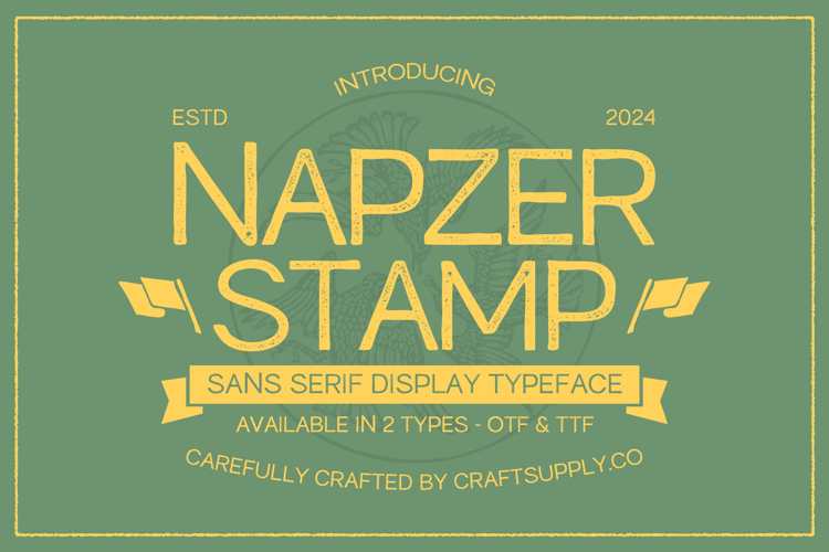 Napzer Stamp Font