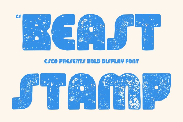 Preview of CS Beast Stamp Font