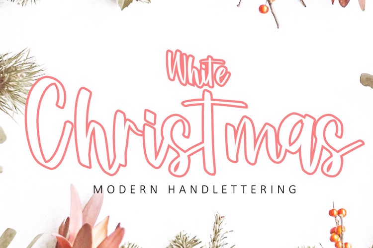 White Christmas Font
