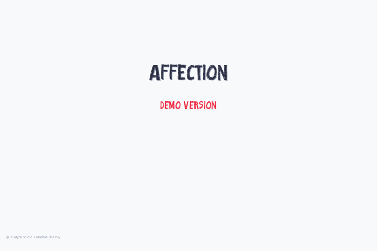 Preview of RT Affection Display Font