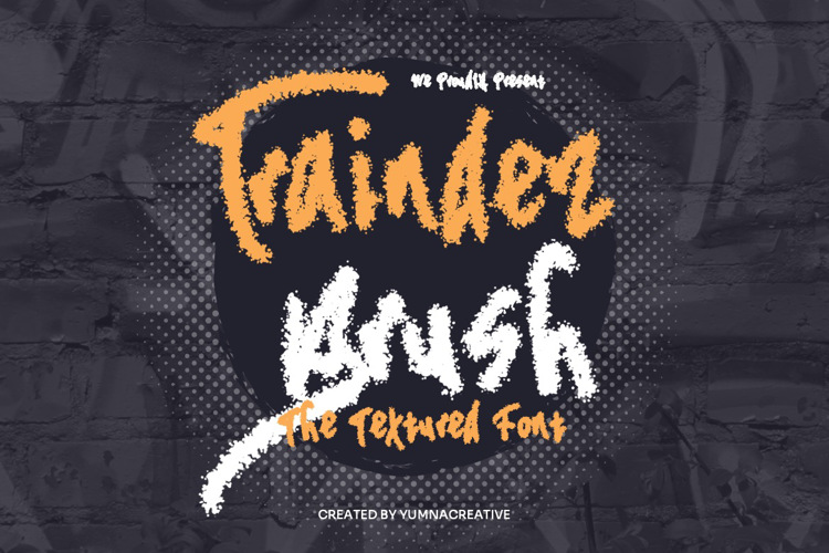 Traindez Brush Font