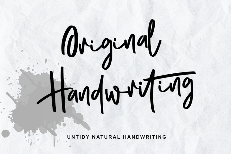 Original Handwriting - Personal Font